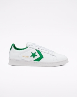 Zapatos Bajos Converse OG Pro Leather Para Mujer - Blancas/Verde | Spain-5481